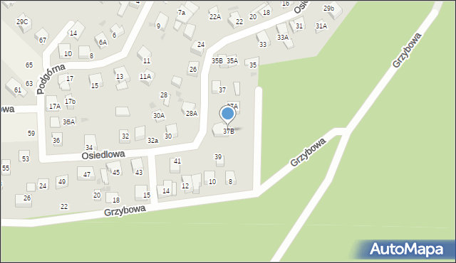 Gościcino, Osiedlowa, 37B, mapa Gościcino