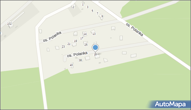 Gościm, Osiedle Polanka, 37, mapa Gościm