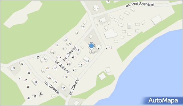 Gościm, Osiedle Zielone, 12, mapa Gościm