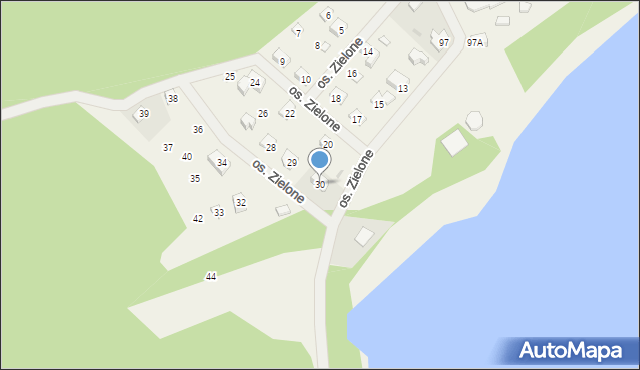 Gościm, Osiedle Zielone, 30, mapa Gościm