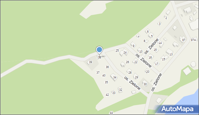 Gościm, Osiedle Zielone, 38, mapa Gościm