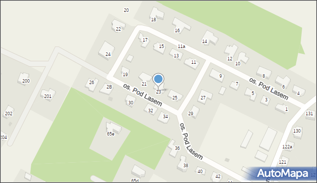 Gościszewo, Osiedle Pod Lasem, 23, mapa Gościszewo