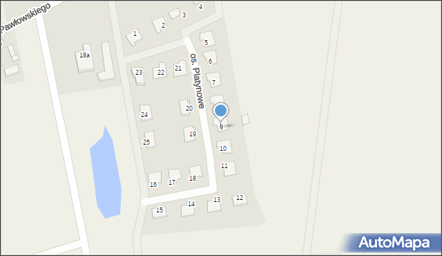 Goślinowo, Osiedle Platynowe, 9, mapa Goślinowo