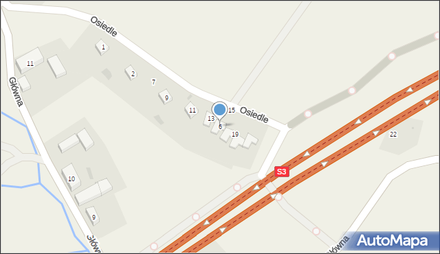 Gostków, Osiedle, 6, mapa Gostków