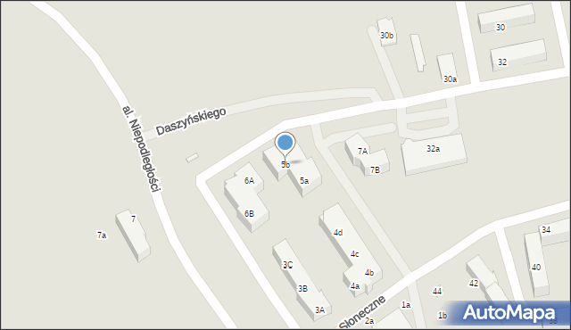 Gostyń, Osiedle Słoneczne, 5b, mapa Gostyń