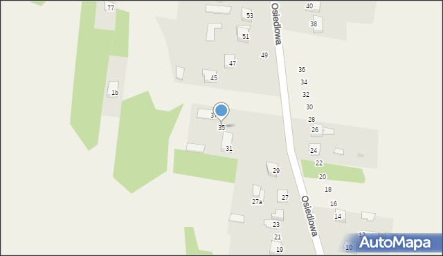 Gózd, Osiedlowa, 35, mapa Gózd