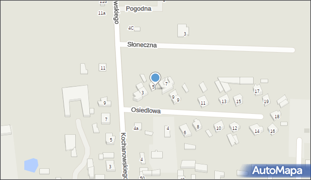 Grabów, Osiedlowa, 5, mapa Grabów