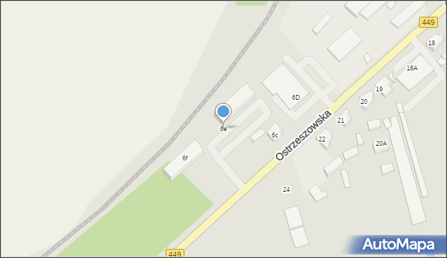 Grabów nad Prosną, Ostrzeszowska, 6e, mapa Grabów nad Prosną