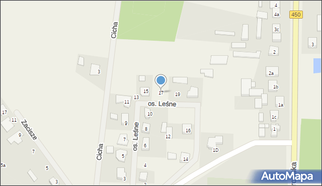 Grabów-Wójtostwo, Osiedle Leśne, 17, mapa Grabów-Wójtostwo