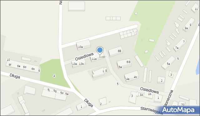 Grabowo Kościerskie, Osiedlowa, 11b, mapa Grabowo Kościerskie