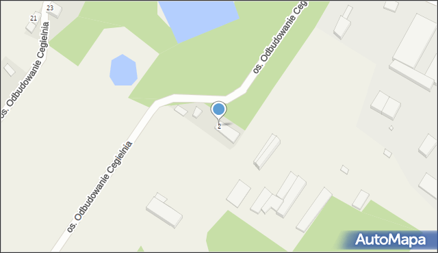 Gradowice, Osiedle Odbudowanie Cegielnia, 2, mapa Gradowice