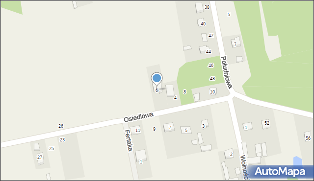 Grodzisk, Osiedlowa, 6, mapa Grodzisk