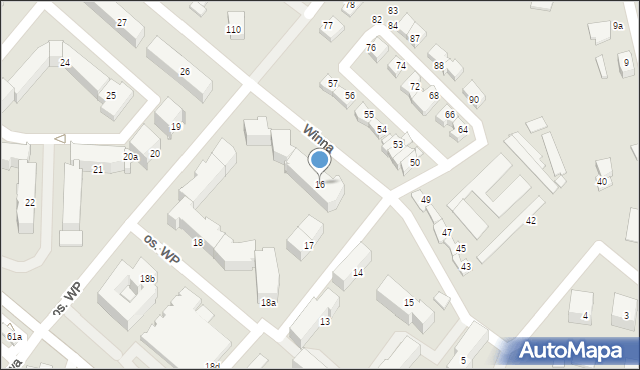 Grodzisk Wielkopolski, Osiedle Wojska Polskiego, 16, mapa Grodzisk Wielkopolski