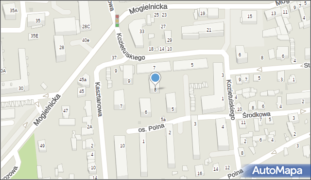 Grójec, Osiedle Polna, 8, mapa Grójec