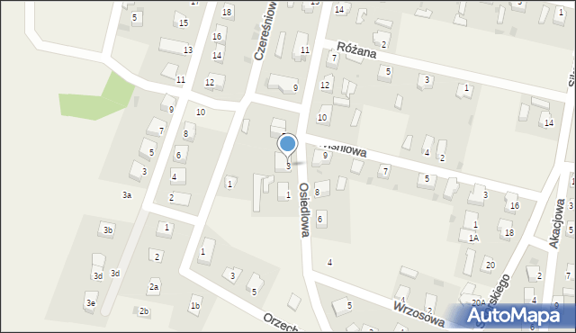 Gromadka, Osiedlowa, 3, mapa Gromadka