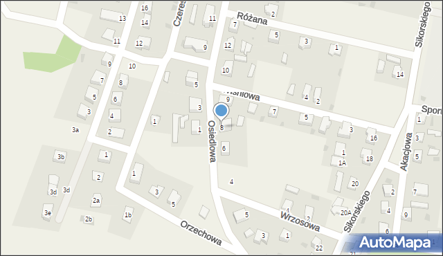 Gromadka, Osiedlowa, 8, mapa Gromadka