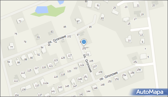 Gronówko, Osiedle Gronowe, 101, mapa Gronówko