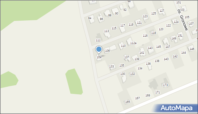 Gronówko, Osiedle Gronowe, 104, mapa Gronówko