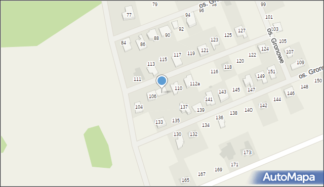 Gronówko, Osiedle Gronowe, 108, mapa Gronówko