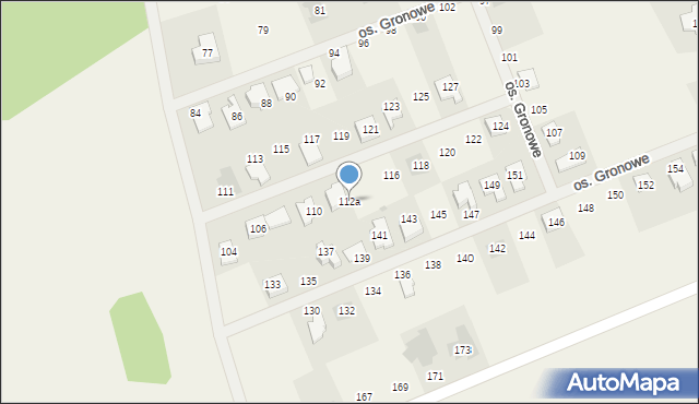 Gronówko, Osiedle Gronowe, 112a, mapa Gronówko