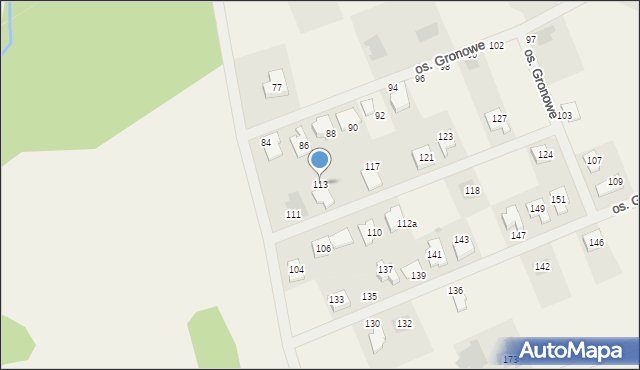 Gronówko, Osiedle Gronowe, 113, mapa Gronówko