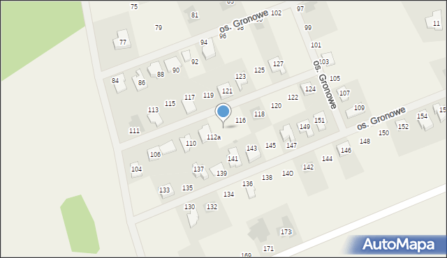 Gronówko, Osiedle Gronowe, 114, mapa Gronówko