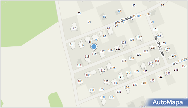 Gronówko, Osiedle Gronowe, 115, mapa Gronówko