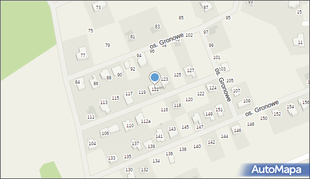 Gronówko, Osiedle Gronowe, 121, mapa Gronówko