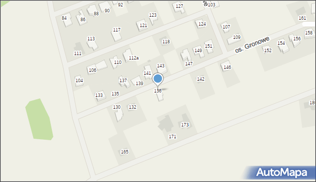 Gronówko, Osiedle Gronowe, 136, mapa Gronówko