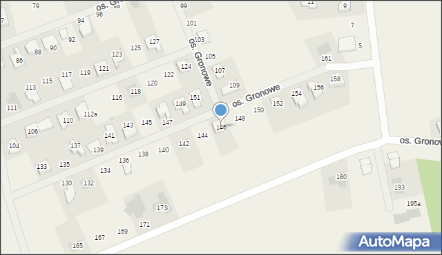 Gronówko, Osiedle Gronowe, 146, mapa Gronówko