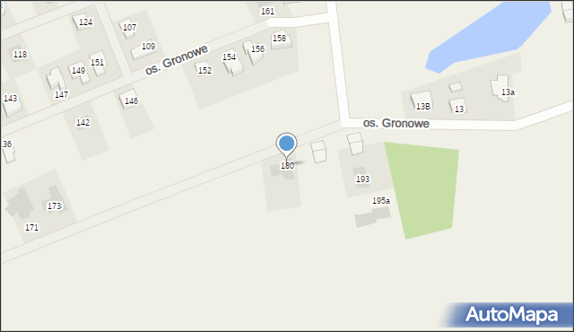 Gronówko, Osiedle Gronowe, 180, mapa Gronówko