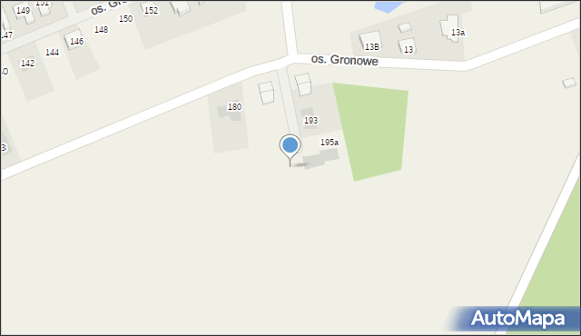 Gronówko, Osiedle Gronowe, 197b, mapa Gronówko