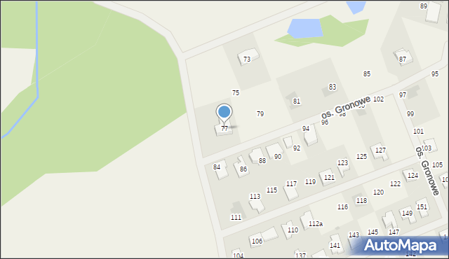 Gronówko, Osiedle Gronowe, 77, mapa Gronówko