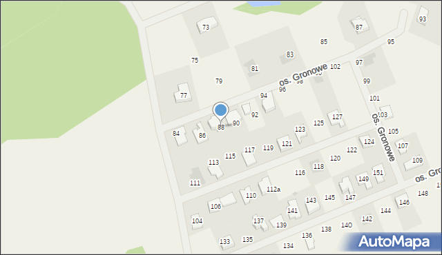 Gronówko, Osiedle Gronowe, 88, mapa Gronówko