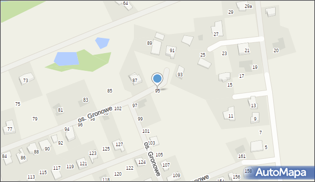 Gronówko, Osiedle Gronowe, 95, mapa Gronówko