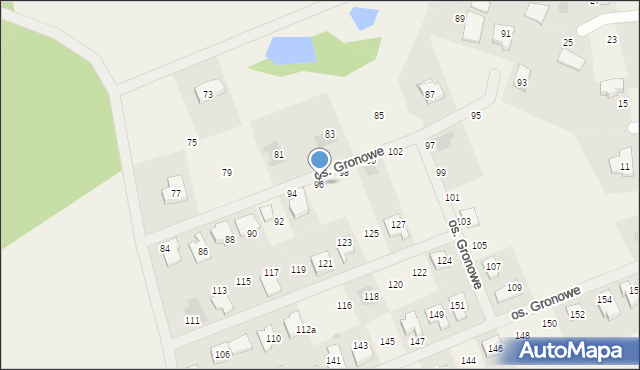 Gronówko, Osiedle Gronowe, 96, mapa Gronówko