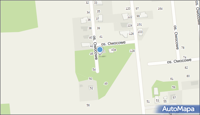 Gronówko, Osiedle Owocowe, 47, mapa Gronówko