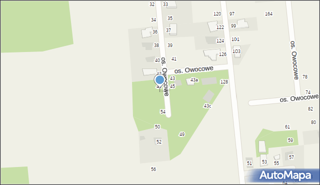 Gronówko, Osiedle Owocowe, 48, mapa Gronówko