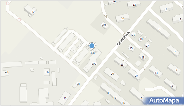 Gronowo Elbląskie, Osiedlowa, 30b, mapa Gronowo Elbląskie