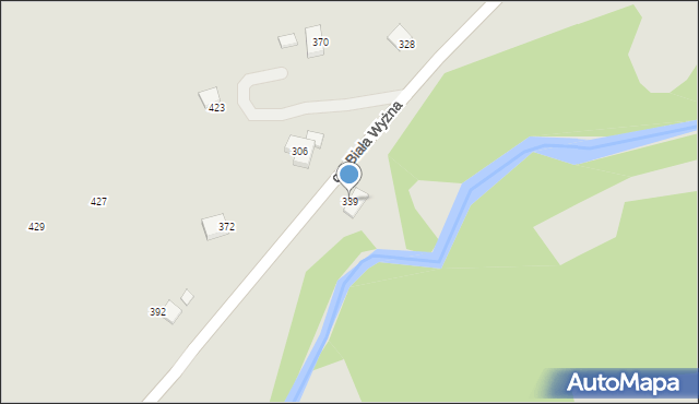 Grybów, Osiedle Biała Wyżna, 339, mapa Grybów
