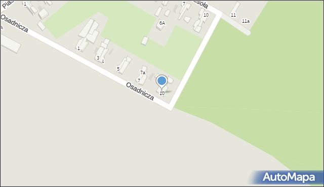 Gryfice, Osadnicza, 10, mapa Gryfice