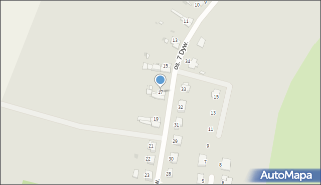 Gryfów Śląski, Osiedle 7 Dywizji, 17, mapa Gryfów Śląski