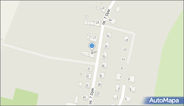 Gryfów Śląski, Osiedle 7 Dywizji, 19, mapa Gryfów Śląski