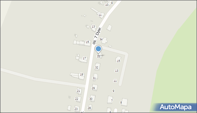 Gryfów Śląski, Osiedle 7 Dywizji, 33, mapa Gryfów Śląski