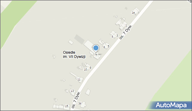 Gryfów Śląski, Osiedle 7 Dywizji, 7, mapa Gryfów Śląski