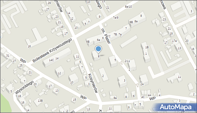 Gubin, Osiedle Plater Emilii, 4, mapa Gubin