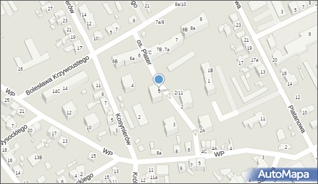Gubin, Osiedle Plater Emilii, 5, mapa Gubin