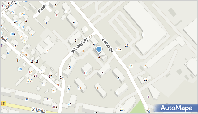 Hajnówka, Osiedle Millenium, 4, mapa Hajnówka