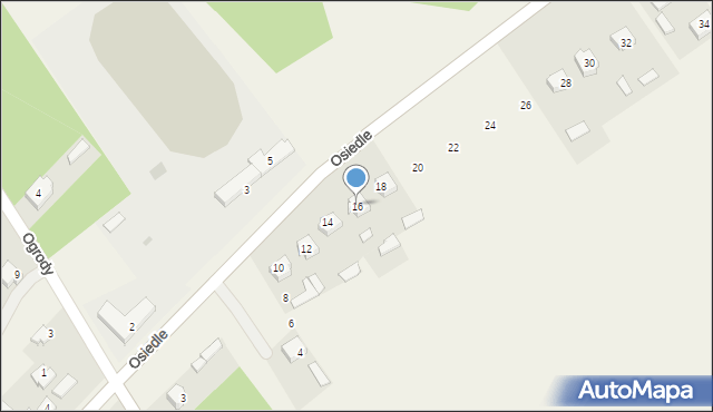 Hucisko, Osiedle, 16, mapa Hucisko