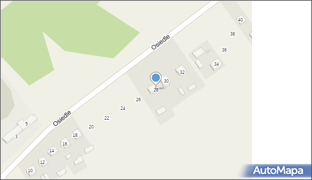Hucisko, Osiedle, 28, mapa Hucisko